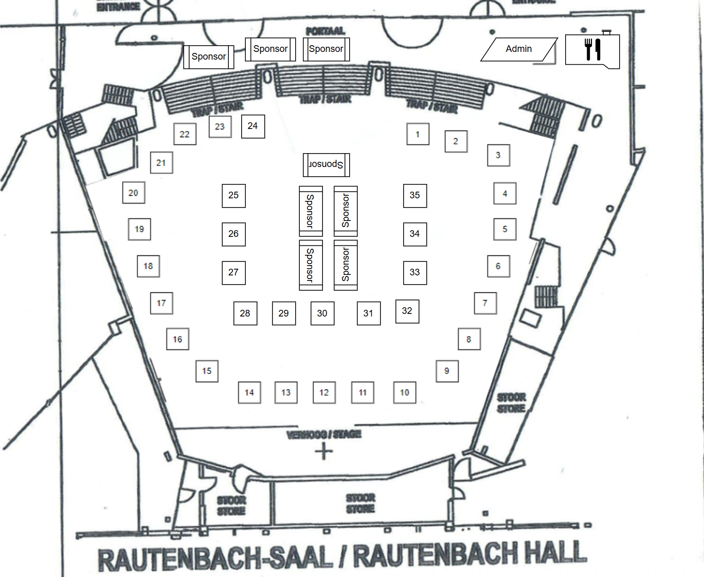 hall layout